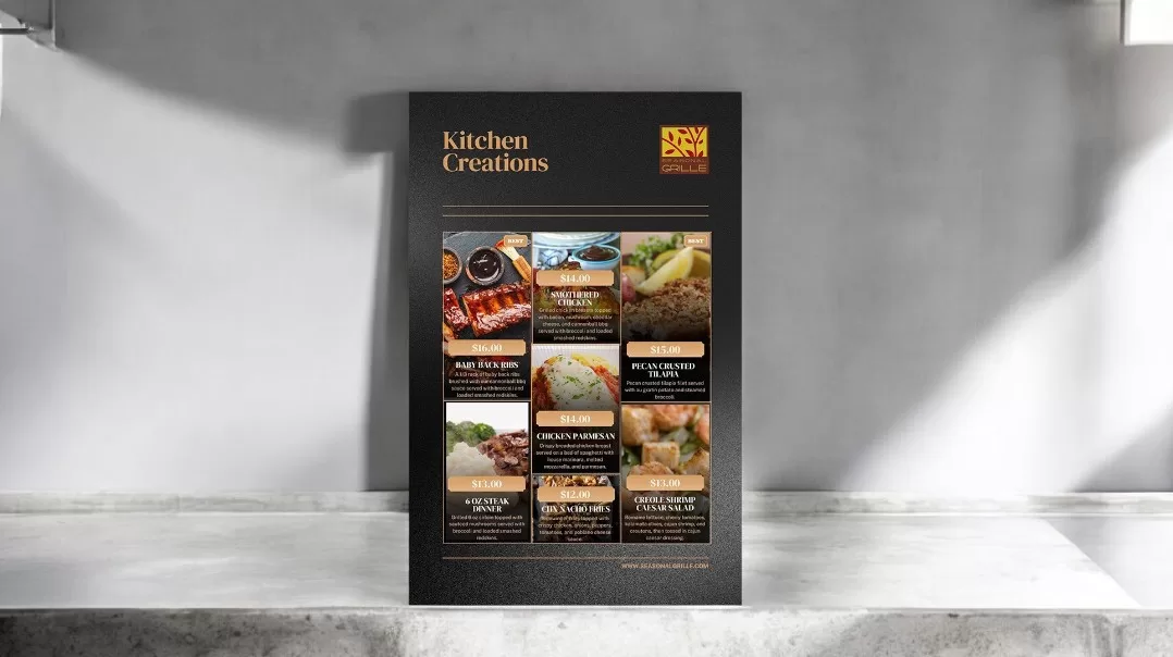 Kitchens Creation Menu